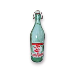 🍾 Garrafa Antiga “La Pitusa” – Espumosos Barreiro Vigo (Espanha) – Vidro Verde c/ Tampa Porcelana Original