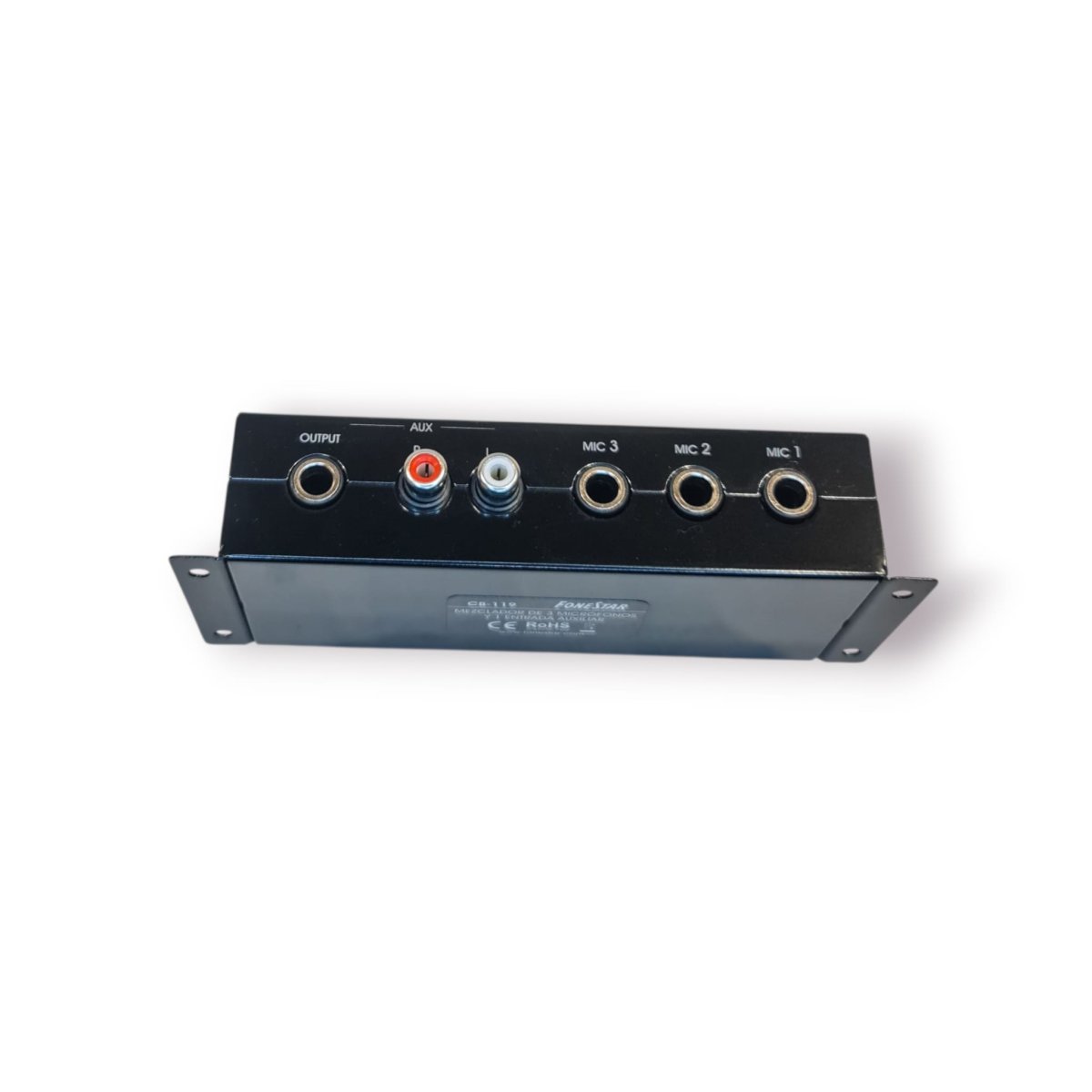 🎙️ Misturador FoneStar CB-119 – 3 Entradas de Microfone + Entrada AUX (com caixa) - Image 6