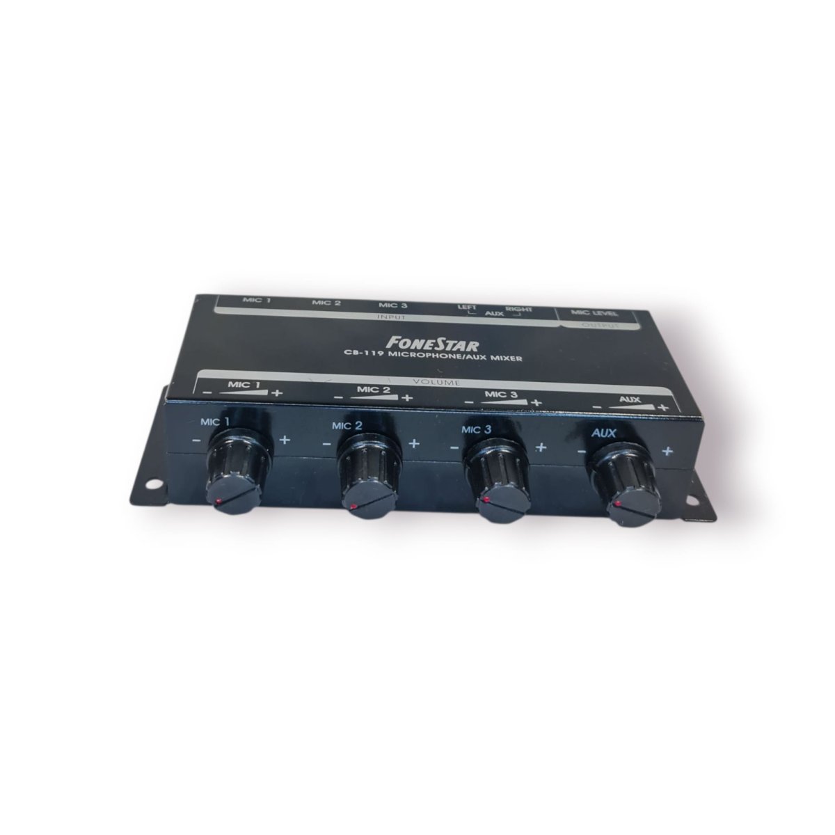 🎙️ Misturador FoneStar CB-119 – 3 Entradas de Microfone + Entrada AUX (com caixa) - Image 7