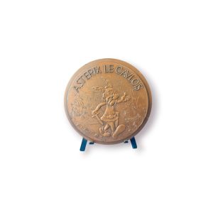 🏅 Medalha Colecionável “Astérix Le Gaulois” – Assinada C. Gondard | 7 cm | com Suporte