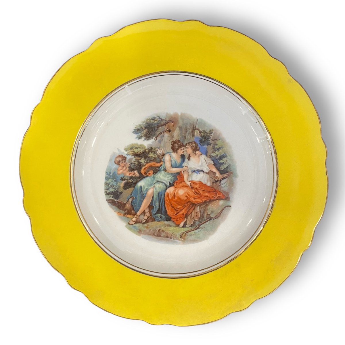 Prato 26cm CF Viana “Jupiter e Callisto” Estampado (1950)