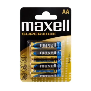 PILHA MAXELL AA LR6 CX/4 SUPERALCALINA