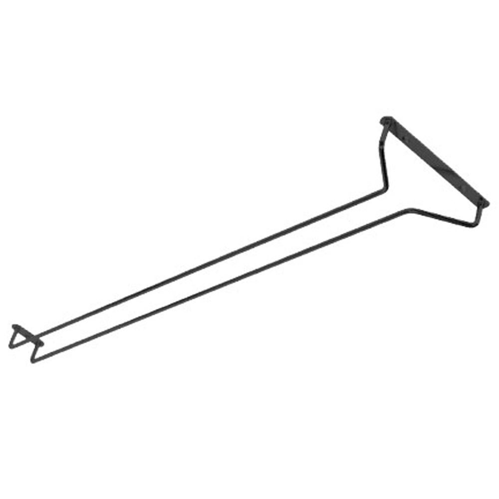 SUPORTE COPOS – RACK DE VIDRO PRETO 300X110MM (PAR)